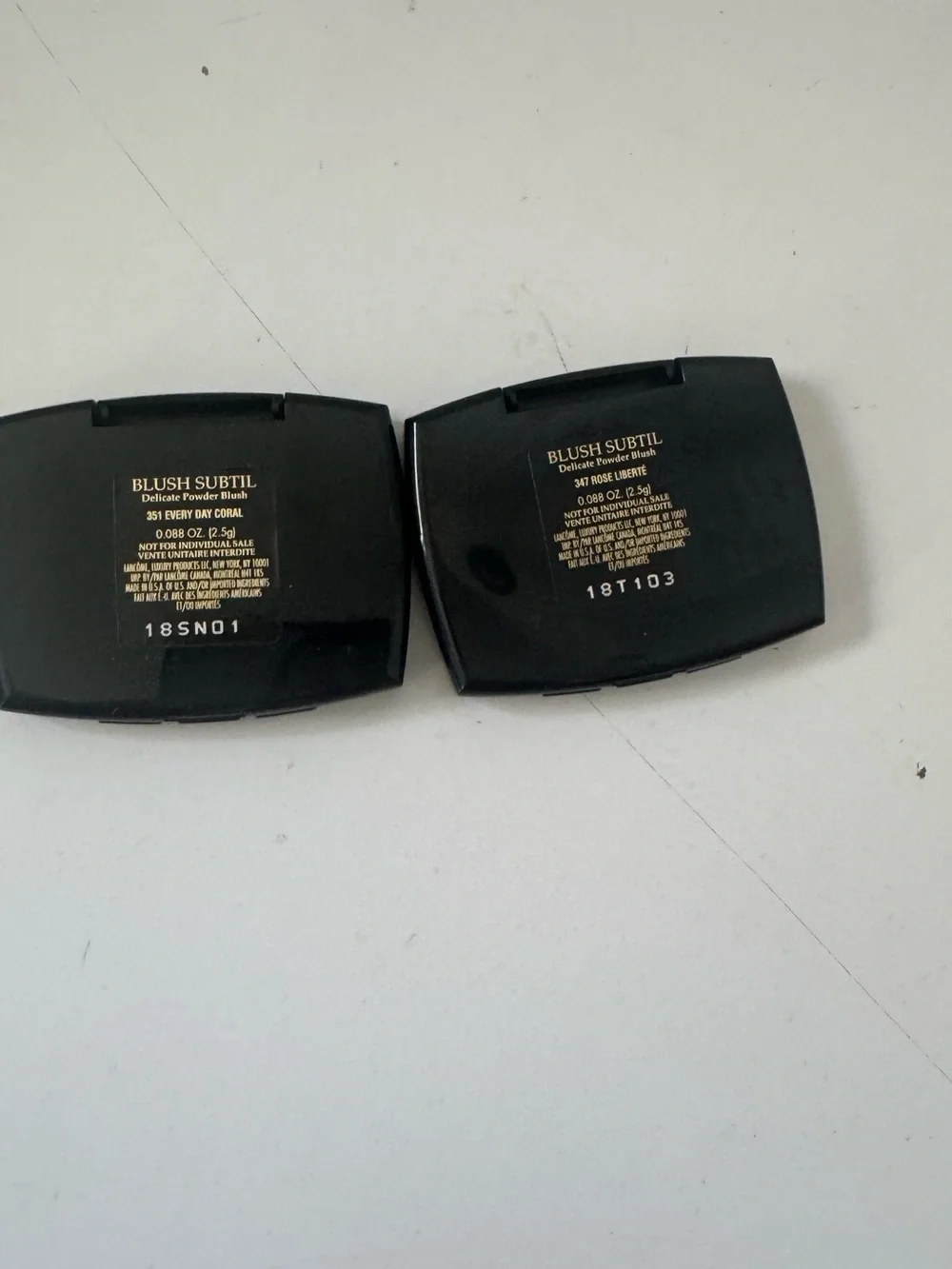 Lot 2 Lancome Blush Subtil Everyday Coral & Rose Liberte New